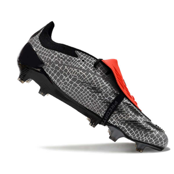 Chaussure de football Adidas Predator 30 Elite avec languette FG gris et noir + CHAUSSETTES CADEAUX 🎁