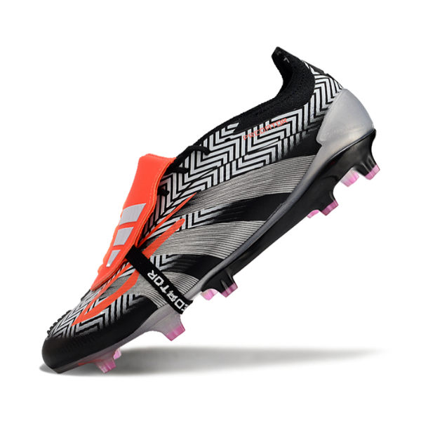 Chaussure de football Adidas Predator 30 Elite avec languette FG argent, gris et blanc + CHAUSSETTES CADEAUX 🎁