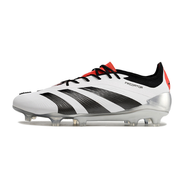 Chaussures de football Adidas Predator 30 Elite FG Blanc, Noir et Rouge + CHAUSSETTES CADEAUX 🎁