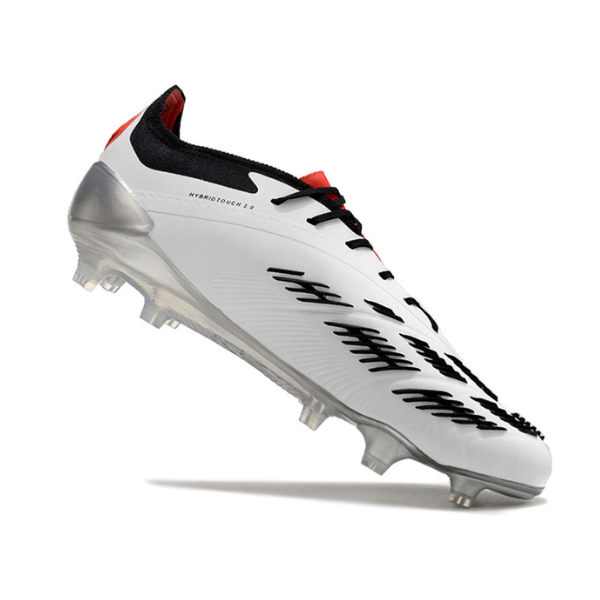 Chaussures de football Adidas Predator 30 Elite FG Blanc, Noir et Rouge + CHAUSSETTES CADEAUX 🎁