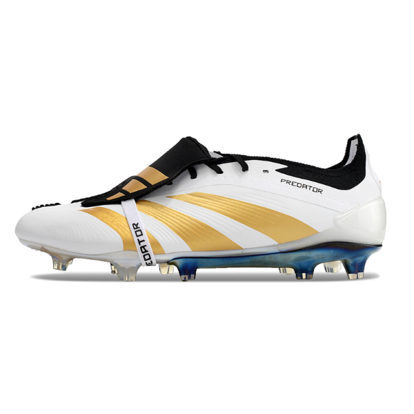 Adidas Predator 30 Elite Football Boot With Tongue FG White, Black and Yellow + GIFT SOCKS 🎁