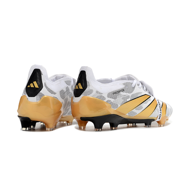 Chaussure de football Adidas Predator 30 Elite avec langue FG blanc, jaune et gris + CHAUSSETTES CADEAUX 🎁