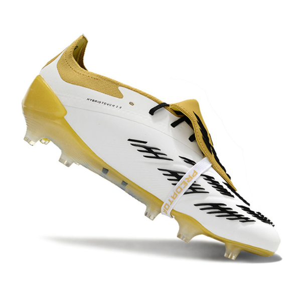 Adidas Predator 30 Elite Football Boot With Tongue FG White and Gold + GIFT SOCKS 🎁