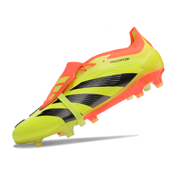 Chuteira Campo Adidas Predator 30 Elite Com Lingua FG Amarela e Laranja + MEIA DE BRINDE 🎁