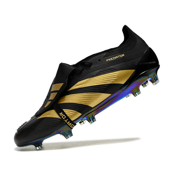 Chaussure de football Adidas Predator 30 Elite avec langue FG noir et or + CHAUSSETTES CADEAUX 🎁