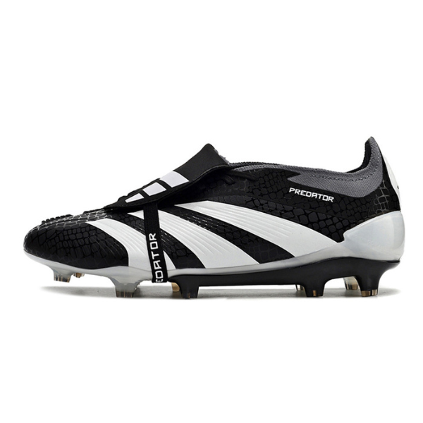 Chuteira Campo Adidas Predator 30 Elite Com Lingua FG Preta, Branca e Cinza + MEIA DE BRINDE 🎁