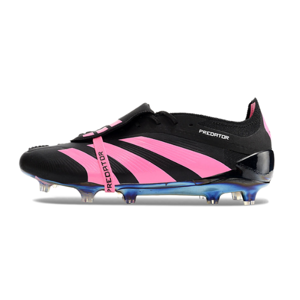 Chaussure de football Adidas Predator 30 Elite avec langue FG noir et rose + CHAUSSETTES CADEAUX 🎁