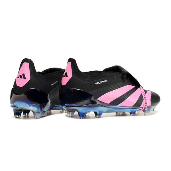 Chaussure de football Adidas Predator 30 Elite avec langue FG noir et rose + CHAUSSETTES CADEAUX 🎁