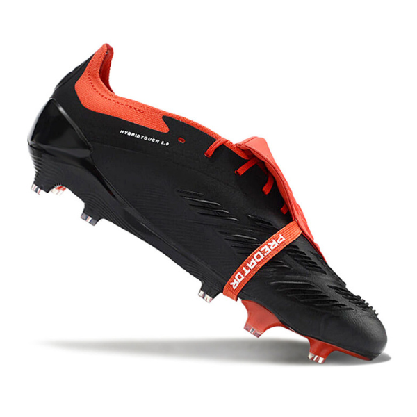 Chaussure de football Adidas Predator 30 Elite avec langue FG noir et rouge + CHAUSSETTES CADEAUX 🎁