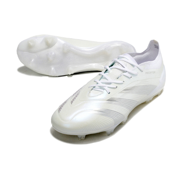 Chaussures de football Adidas Predator 30 Elite FG blanches et grises + CHAUSSETTES CADEAUX 🎁