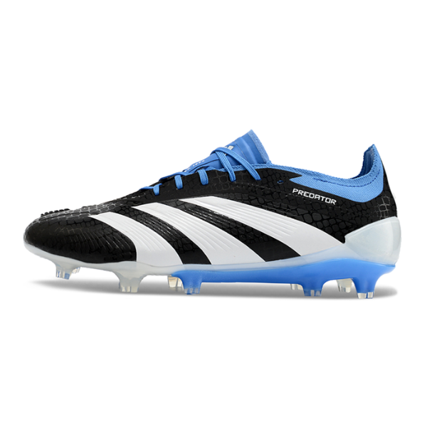 Chaussures de football Adidas Predator 30 Elite FG Noir, Blanc et Bleu + CHAUSSETTES CADEAUX 🎁