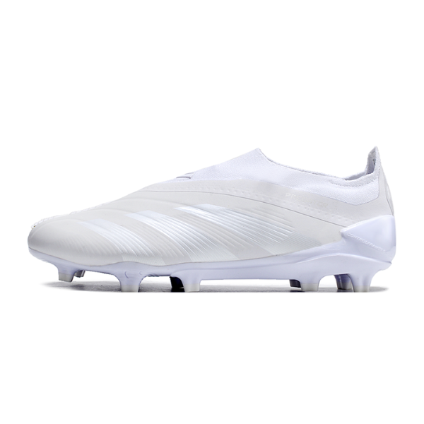 Chaussures de football Adidas Predator 30 Elite Slip-on FG Blanc Pack de base + CHAUSSETTES CADEAUX 🎁