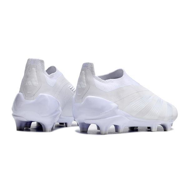 Chaussures de football Adidas Predator 30 Elite Slip-on FG Blanc Pack de base + CHAUSSETTES CADEAUX 🎁