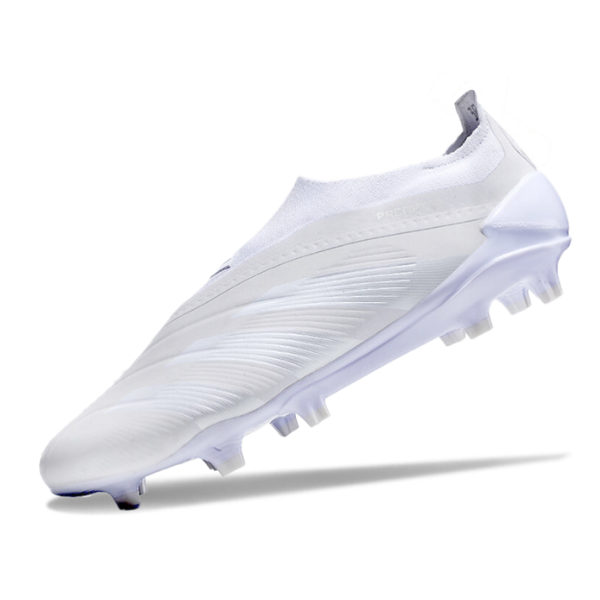 Chaussures de football Adidas Predator 30 Elite Slip-on FG Blanc Pack de base + CHAUSSETTES CADEAUX 🎁