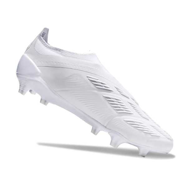 Chaussures de football Adidas Predator 30 Elite Slip-on FG Blanc Pack de base + CHAUSSETTES CADEAUX 🎁