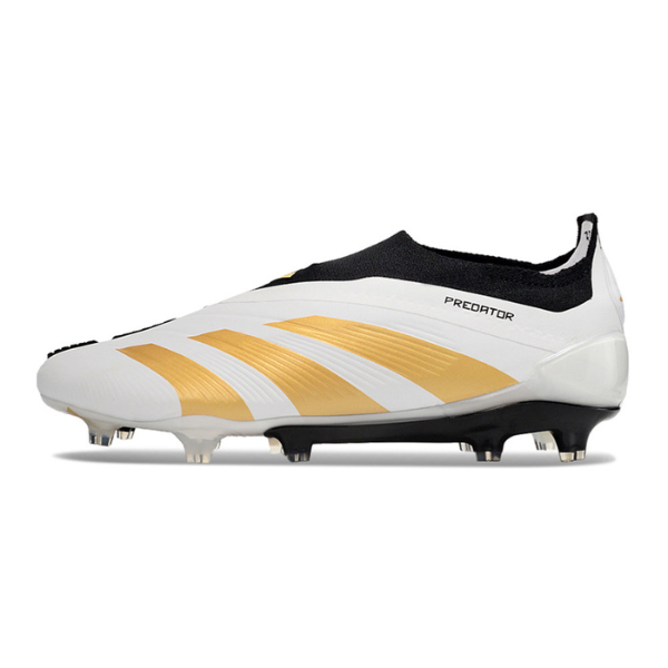 Adidas Predator 30 Elite Slip-on FG Football Boots White, Yellow and Black + GIFT SOCKS 🎁