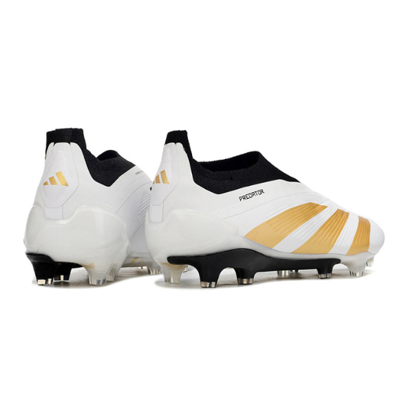 Adidas Predator 30 Elite Slip-on FG Football Boots White, Yellow and Black + GIFT SOCKS 🎁