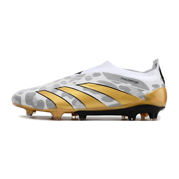 Chaussures de football Adidas Predator 30 Elite Slip-on FG Gris et Or + CHAUSSETTES CADEAUX 🎁