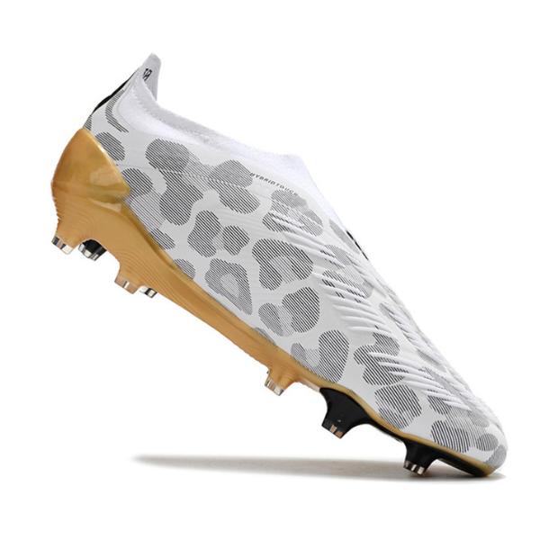 Chaussures de football Adidas Predator 30 Elite Slip-on FG Gris et Or + CHAUSSETTES CADEAUX 🎁