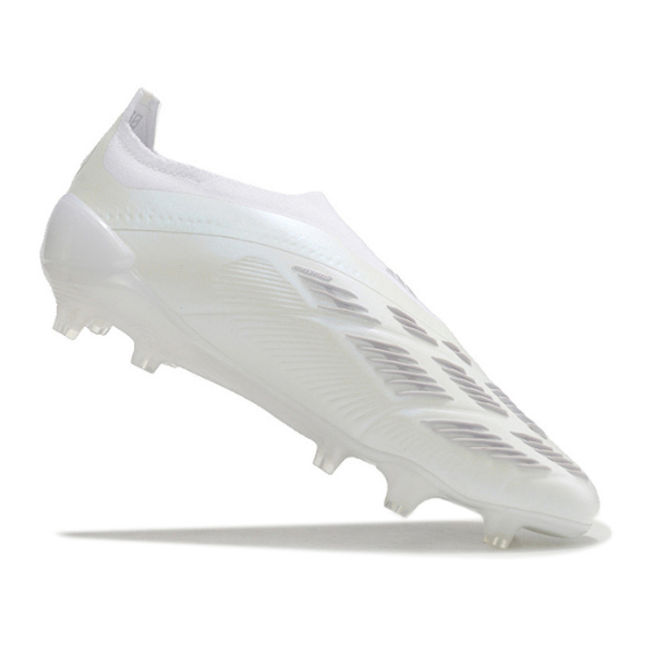 Adidas Predator 30 Elite Slip-on FG Football Boot White and Gray + GIFT SOCKS 🎁