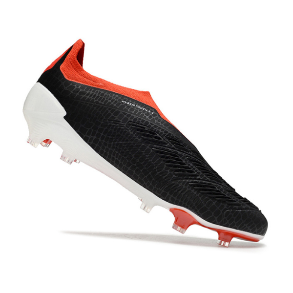 Chuteira Campo Adidas Predator 30 Elite Sem Cadarço FG Preto, Branco e Vermelho + MEIA DE BRINDE 🎁