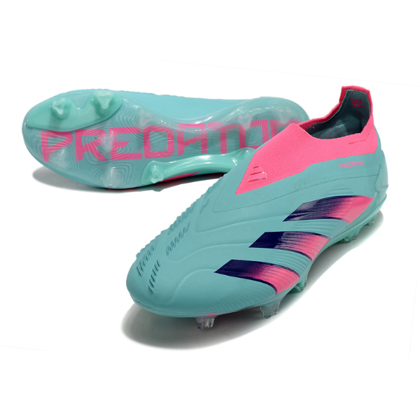 Chaussures de football Adidas Predator 30 Elite Slip-on FG Bleu et Rose + CHAUSSETTES CADEAUX 🎁