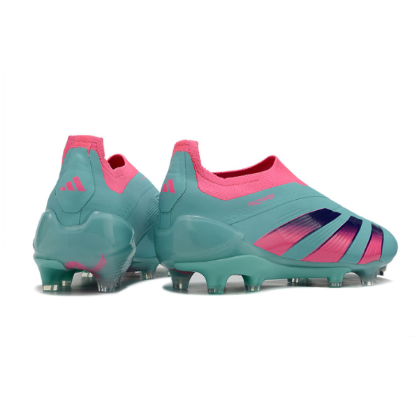 Chaussures de football Adidas Predator 30 Elite Slip-on FG Bleu et Rose + CHAUSSETTES CADEAUX 🎁