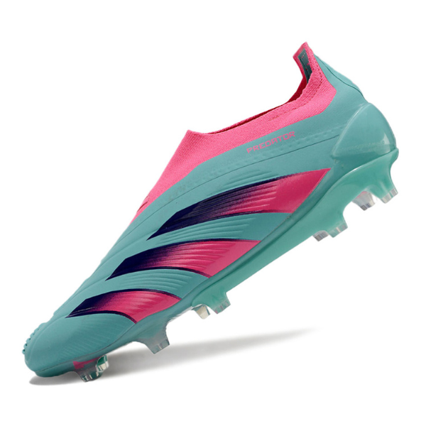 Chaussures de football Adidas Predator 30 Elite Slip-on FG Bleu et Rose + CHAUSSETTES CADEAUX 🎁