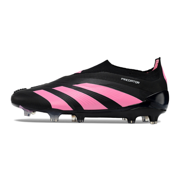 Chaussures de football Adidas Predator 30 Elite Slip-on FG noir et rose + CHAUSSETTES CADEAUX 🎁