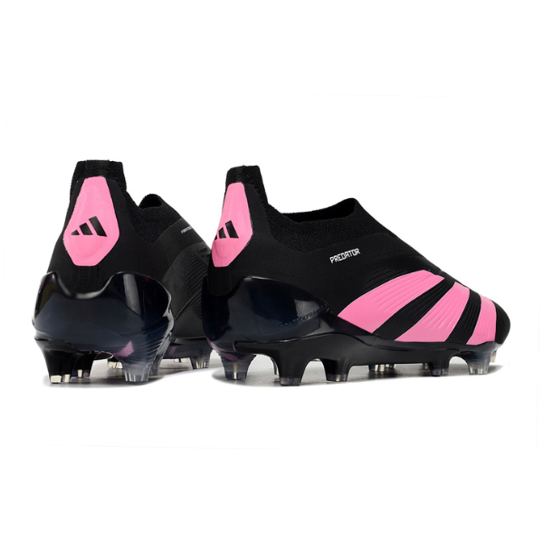 Chaussures de football Adidas Predator 30 Elite Slip-on FG noir et rose + CHAUSSETTES CADEAUX 🎁