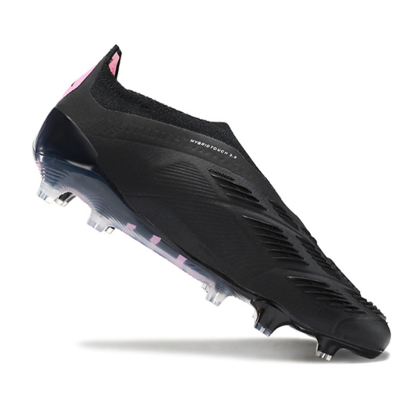 Chaussures de football Adidas Predator 30 Elite Slip-on FG noir et rose + CHAUSSETTES CADEAUX 🎁