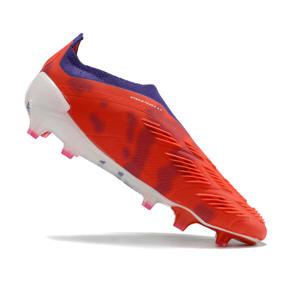 Chaussures de football Adidas Predator 30 Elite Slip-on FG Rouge, Blanc et Violet + CHAUSSETTES CADEAUX 🎁