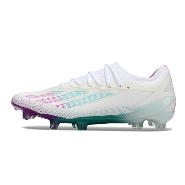 Chaussure de football Adidas X Crazyfast.1 FG Blanc, Violet et Bleu + CHAUSSETTES CADEAUX 🎁