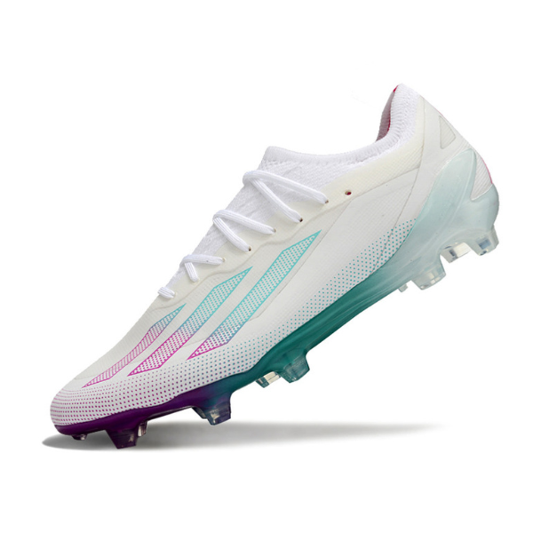 Chaussure de football Adidas X Crazyfast.1 FG Blanc, Violet et Bleu + CHAUSSETTES CADEAUX 🎁