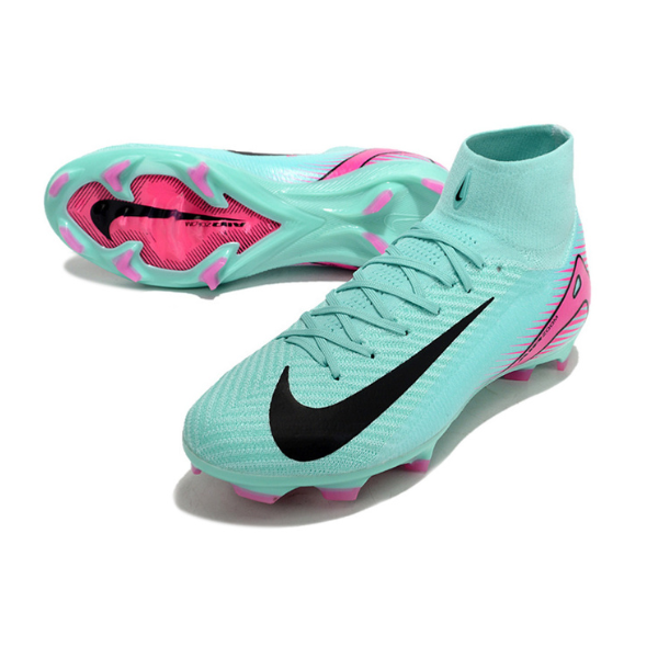 Chuteira Campo Nike Air Zoom Mercurial Superfly 10 Elite FG Azul Claro e Rosa + MEIA DE BRINDE 🎁