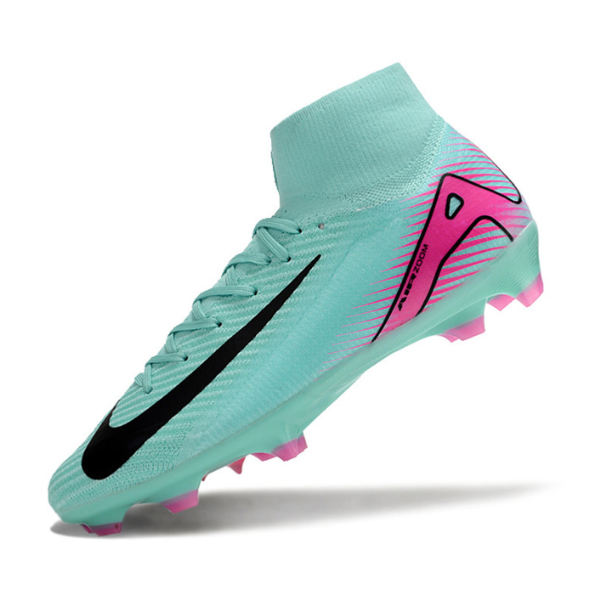 Chuteira Campo Nike Air Zoom Mercurial Superfly 10 Elite FG Azul Claro e Rosa + MEIA DE BRINDE 🎁