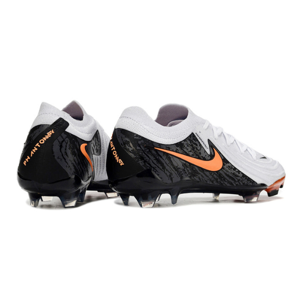 Chaussure de football Nike Phantom GX2 Elite FG Blanc, Noir et Orange + CHAUSSETTES CADEAUX 🎁