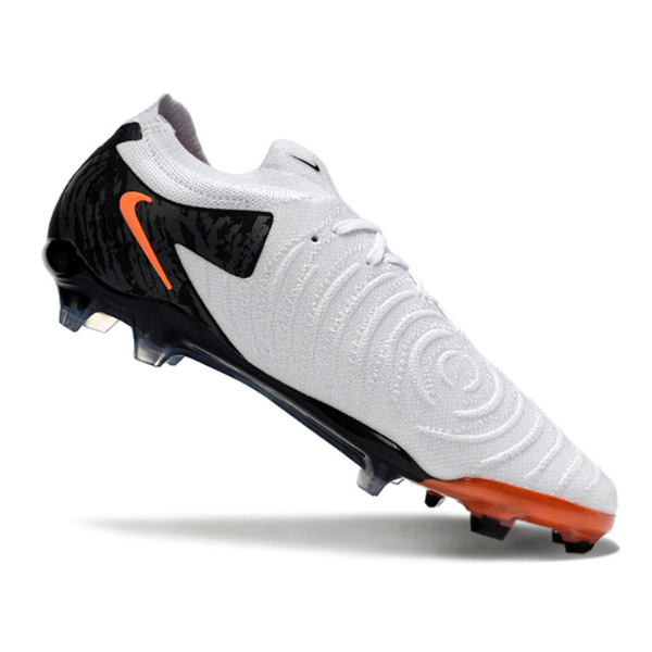 Chaussure de football Nike Phantom GX2 Elite FG Blanc, Noir et Orange + CHAUSSETTES CADEAUX 🎁