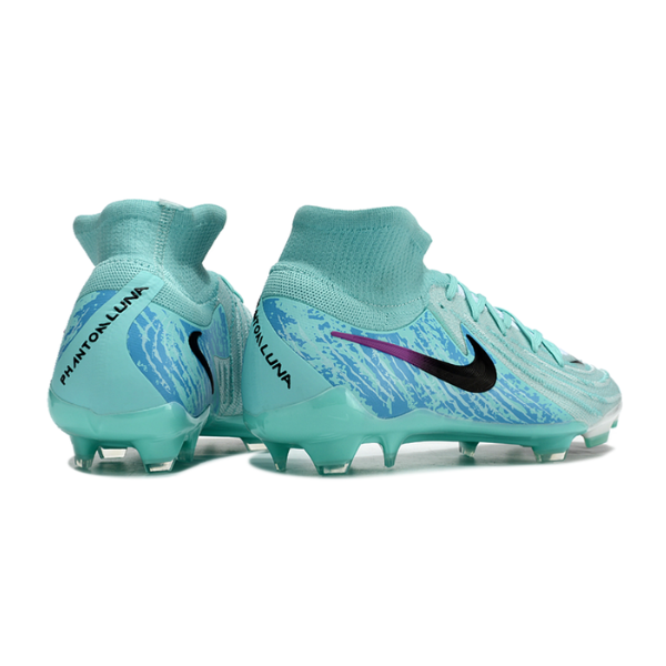 Chaussure de football Nike Phantom Luna 2 Elite FG Bleu clair et noir + CHAUSSETTES CADEAUX 🎁