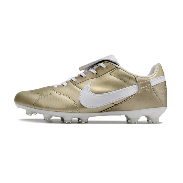 Chuteira Campo Nike Premier 3 FG Dourada + MEIA DE BRINDE 🎁