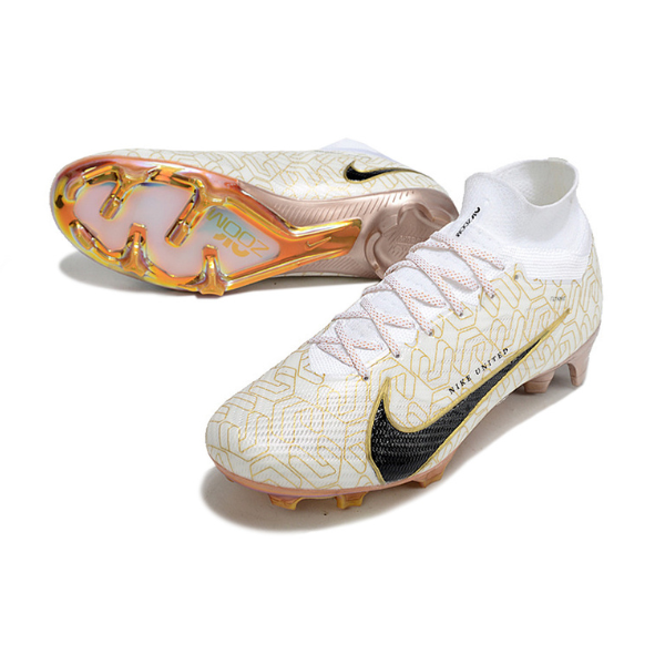 Chuteira Campo Nike Zoom Mercurial Superfly 9 Elite FG United Golden Pack + MEIA DE BRINDE 🎁