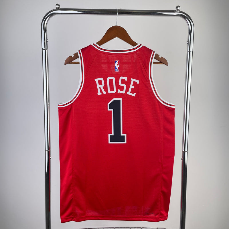 Chicago Bulls Icon Edition Derrick Rose Red Tank Top 