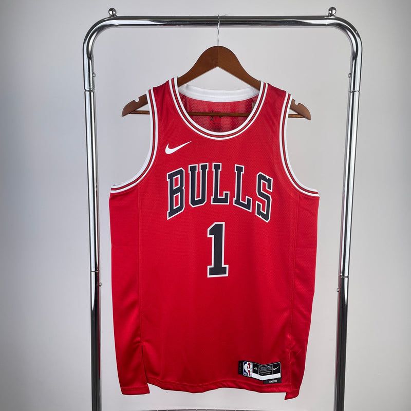 Chicago Bulls Icon Edition Derrick Rose Red Tank Top 