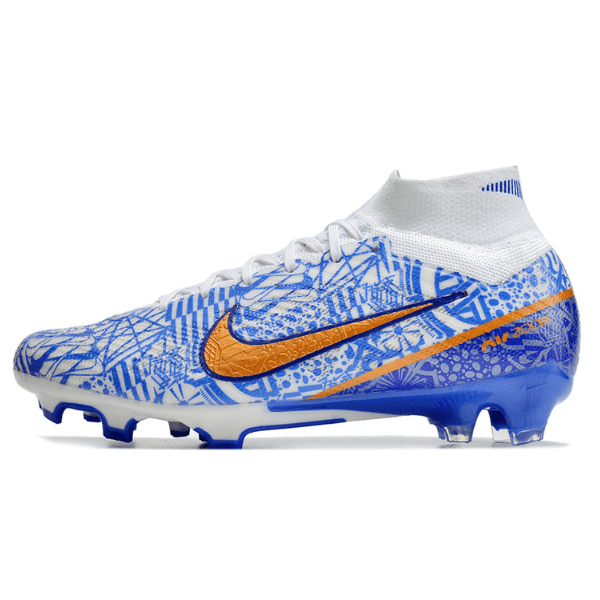 Chuteira Campo Nike Zoom Mercurial Superfly 9 Elite FG Azul CR7 + MEIA DE BRINDE 🎁