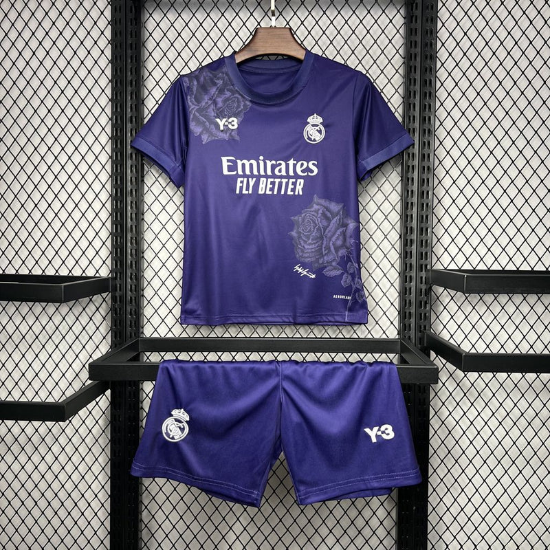 Kit Enfant Real Madrid Y3 Rose Édition Spéciale Violet 2024/2025 