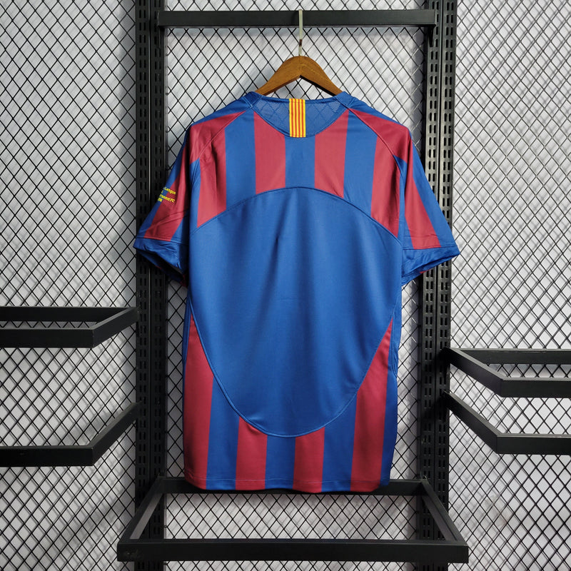 Camisola Barcelona Home 2006 - Retrô