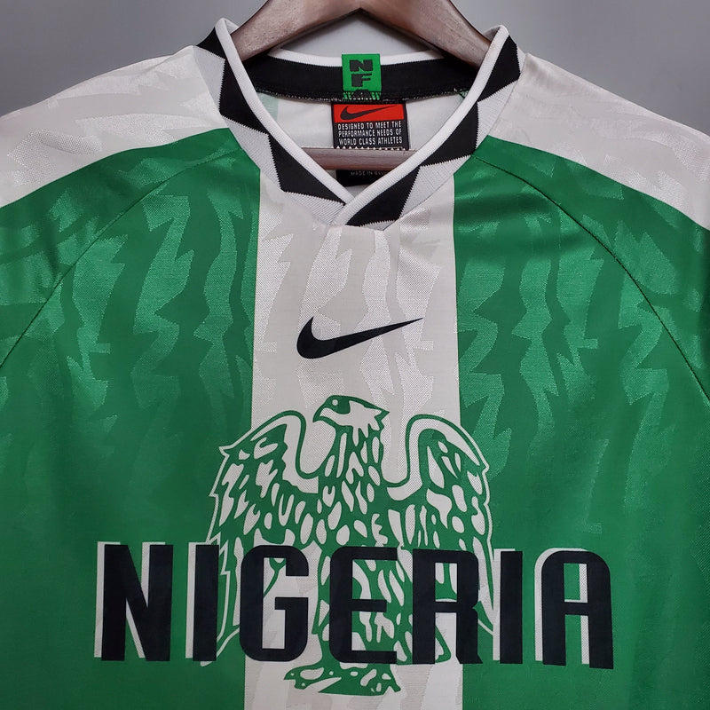 Camisola Nigéria Home 1996 - Retrô