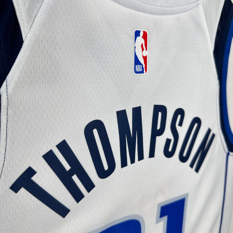 Dallas Mavericks 24/25 Association Edition Klay Thompson White Tank Top 