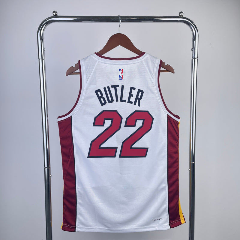 Miami Heat 23/24 Association Edition Jimmy Butler White Tank Top