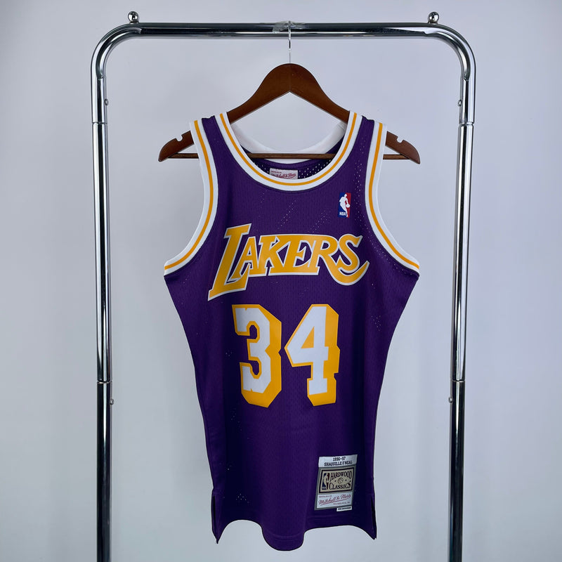 Los Angeles Lakers Retro Mitchell &amp; Ness 1996/1997 Shaquille O'Neal NBA Tank Top